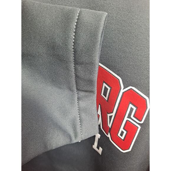 Sport-Tek Men's Black Bloomsburg Softball Long Sleeve Fleece Sweatshirt Size L - Picture 4 of 9